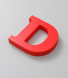 Letras corpóreas PVC Lacadas Color